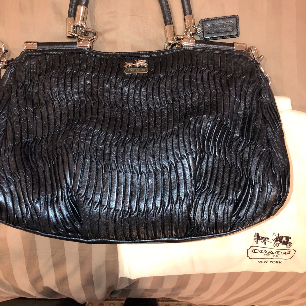 COACH Madison Gathered Leather Carrie 21281